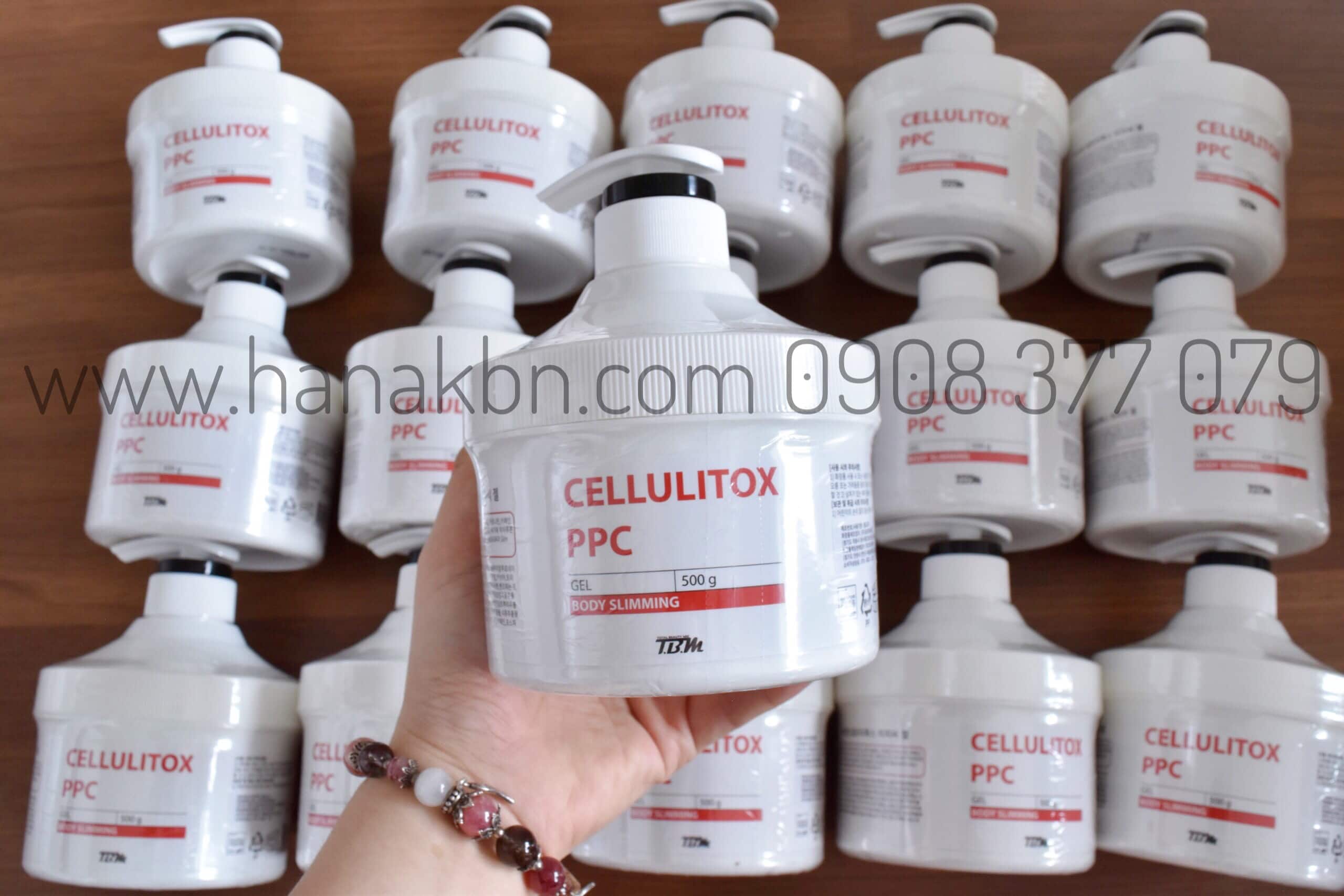 Hình ảnh về hàng Kem Tan Mỡ TBM Cellulitox PPC Gel tại công ty HanaKBN