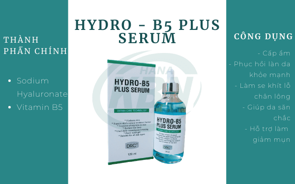 Serum Hydro B5 Plus có thể giúp cung cấp nước và khóa ẩm, tăng độ đàn hồi