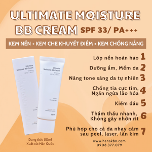Kem Chống Nắng Ultimate Moisture BB Cream Whitening SPF 33 / PA+++