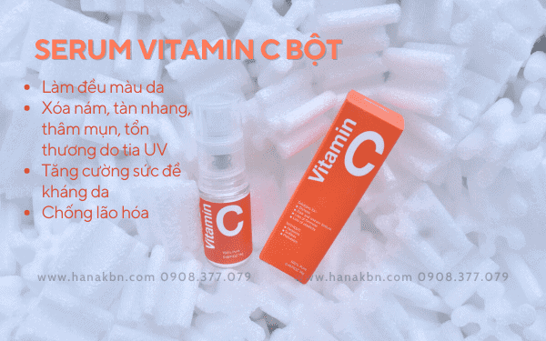 Serum Vitamin C giúp tăng sức đề kháng, làm đều màu da, chống lão hóa
