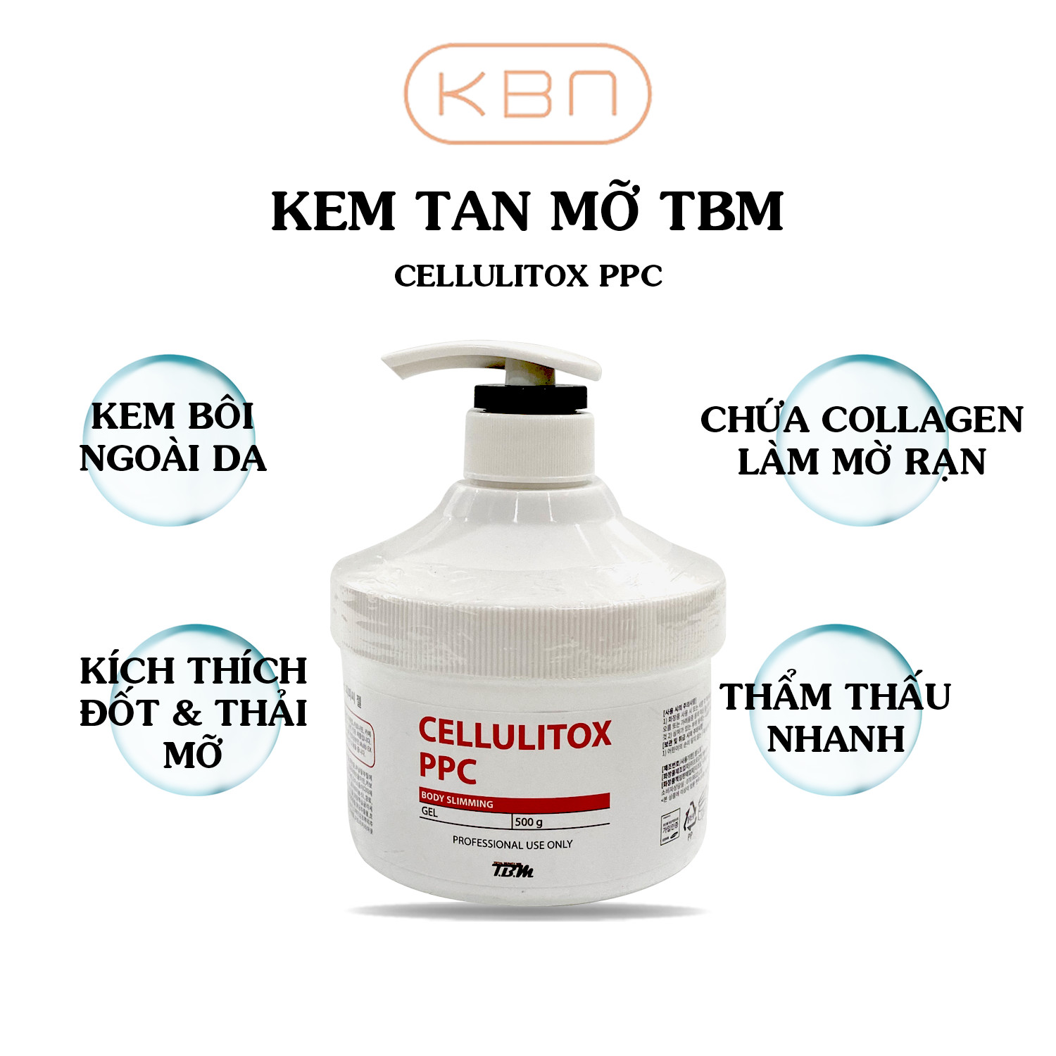 Kem Tan Mỡ TBM Cellulitox PPC Gel Hàn Quốc