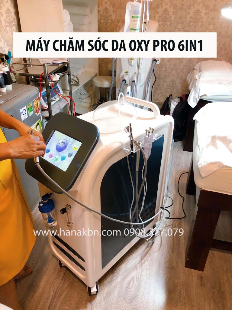 Hình ảnh thật của máy chăm sóc da đa năng Oxy Pro 6in1 tại Hana KBN