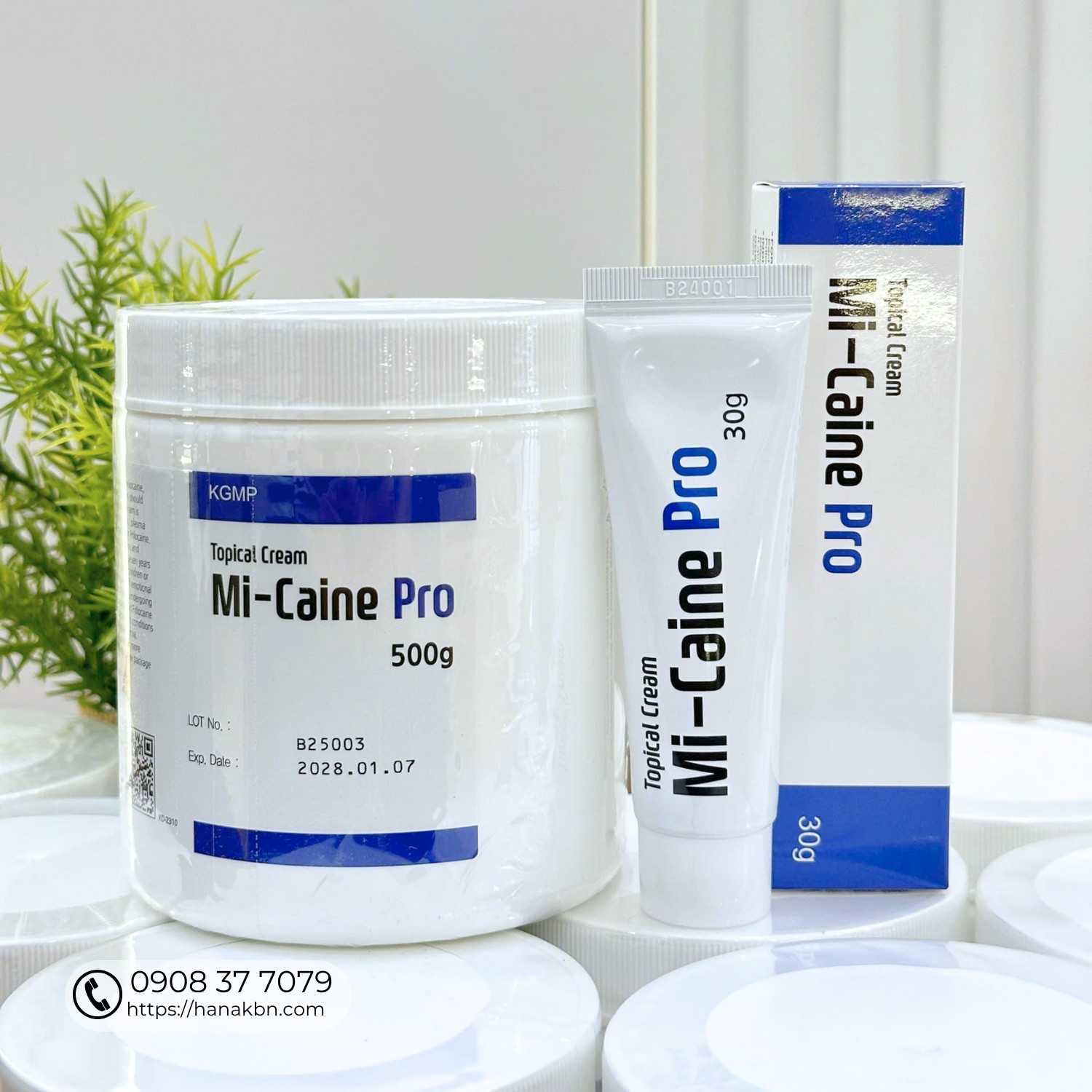 Kem tê Mi-caine Pro Hàn Quốc 30gram và 500gram