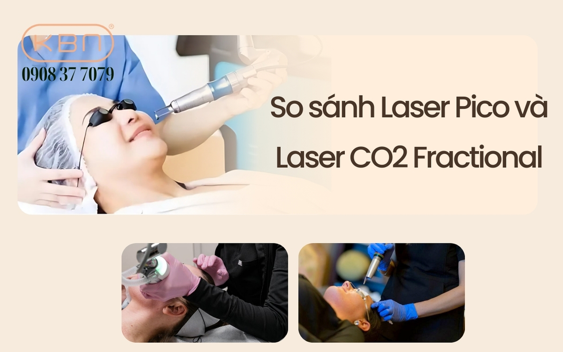 So sánh Laser Pico và Laser CO2 Fractional