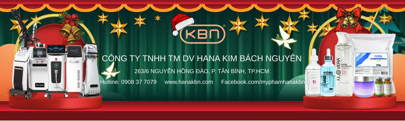 Banner giáng sinh Hana KBN 2025