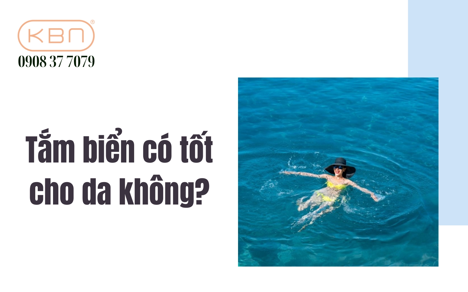 Tắm biển có tốt cho da không?