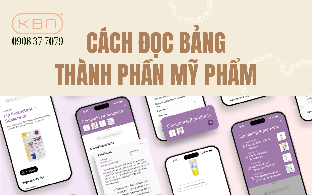 Cách đọc thành phần mỹ phẩm đơn giản dễ thực hiện