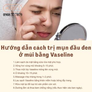 boi-vaseline-len-mui-co-tac-dung-gi