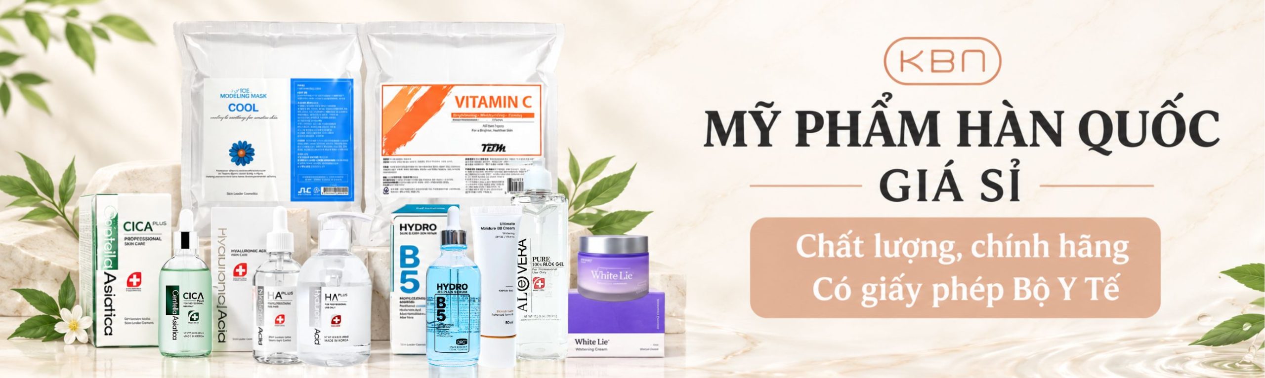 Banner Hana KBN mỹ phẩm spa chính hãng